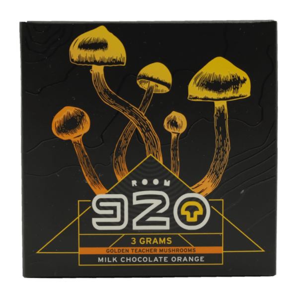 Room 920 - Mushroom Chocolate Bar - Milk Chocolate Orange - 3 grams | Fungalfriend Canada