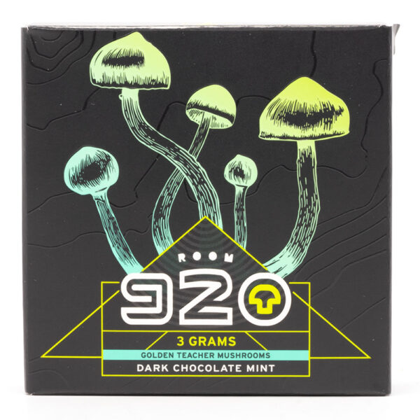 Room 920 - Mushroom Chocolate Bar - Dark Chocolate Mint - 3 grams | Fungalfriend Canada