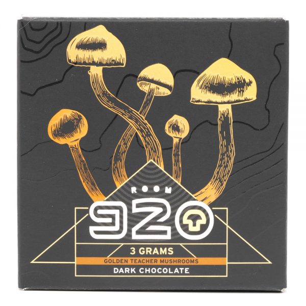 Room 920 – Mushroom Chocolate Bar - Dark Chocolate - 3 Grams | Fungalfriend Canada