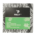 Psilly - Dark Chocolate Bar - Mint & Spirulina | Fungalfriend Canada