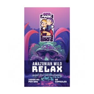 Super Magic Mushroom Bro’s - Amazonian Wild RELAX - 400MG Capsules | Fungalfriend Canada